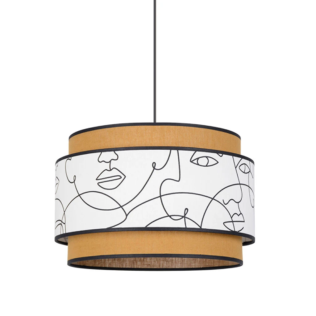 Corep Suspension En Coton D38cm Motif Visages Et Caramel - Milo 3 Corep Suspension En Coton D38cm Motif Visages Et Caramel - Milo