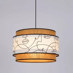 Corep Suspension En Coton D38cm Motif Visages Et Caramel - Milo 9 Corep Suspension En Coton D38cm Motif Visages Et Caramel - Milo -SEMA DESIGN Boutique 631551 FRN02 WEB