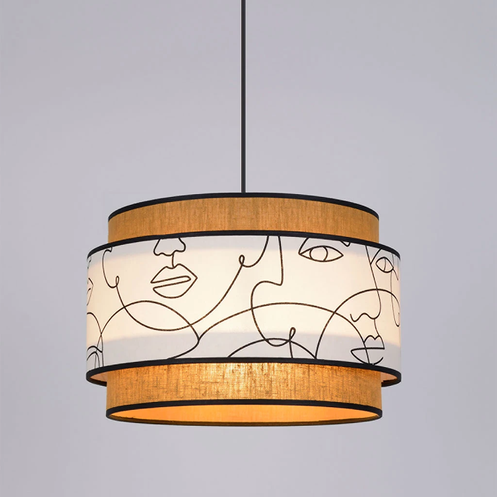 Corep Suspension En Coton D38cm Motif Visages Et Caramel - Milo 5 Corep Suspension En Coton D38cm Motif Visages Et Caramel - Milo – Image 3