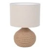 Corep Lampe En Céramique Et Lin H40cm Naturel - Hacienda -SEMA DESIGN Boutique 631561 FRN01 WEB