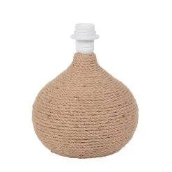 Corep Lampe En Céramique Et Lin H40cm Naturel - Hacienda -SEMA DESIGN Boutique 631561 FRN05 WEB