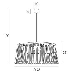 Corep Suspension En Bambou D78cm Noir - Thaya -SEMA DESIGN Boutique 631564 FRN04 WEB