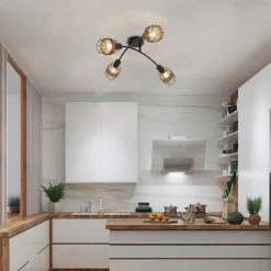 Corep Spot 4 Lumières En Métal Et Rotin L62cm Brun - Bali 9 Corep Spot 4 Lumières En Métal Et Rotin L62cm Brun - Bali -SEMA DESIGN Boutique 631567 FRN03 WEB