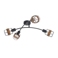 Corep Spot 4 Lumières En Métal Et Rotin L62cm Brun - Bali 11 Corep Spot 4 Lumières En Métal Et Rotin L62cm Brun - Bali -SEMA DESIGN Boutique 631567 FRN05 WEB