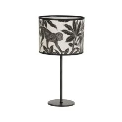 Corep Lampe En Métal Et Coton H36cm Noir - Basic Sapajou