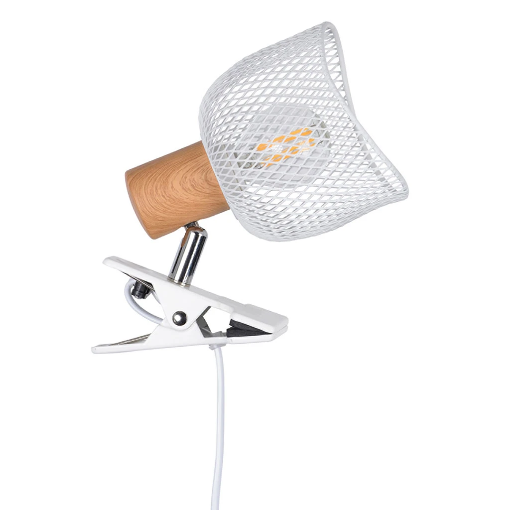 Corep Spot à Pince En Métal H19cm Blanc - Ottawa 3 Corep Spot à Pince En Métal H19cm Blanc - Ottawa