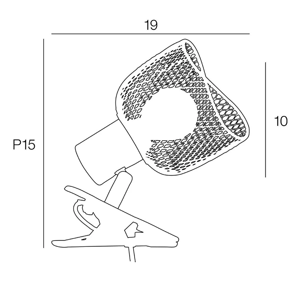 Corep Spot à Pince En Métal H19cm Blanc - Ottawa 6 Corep Spot à Pince En Métal H19cm Blanc - Ottawa – Image 4