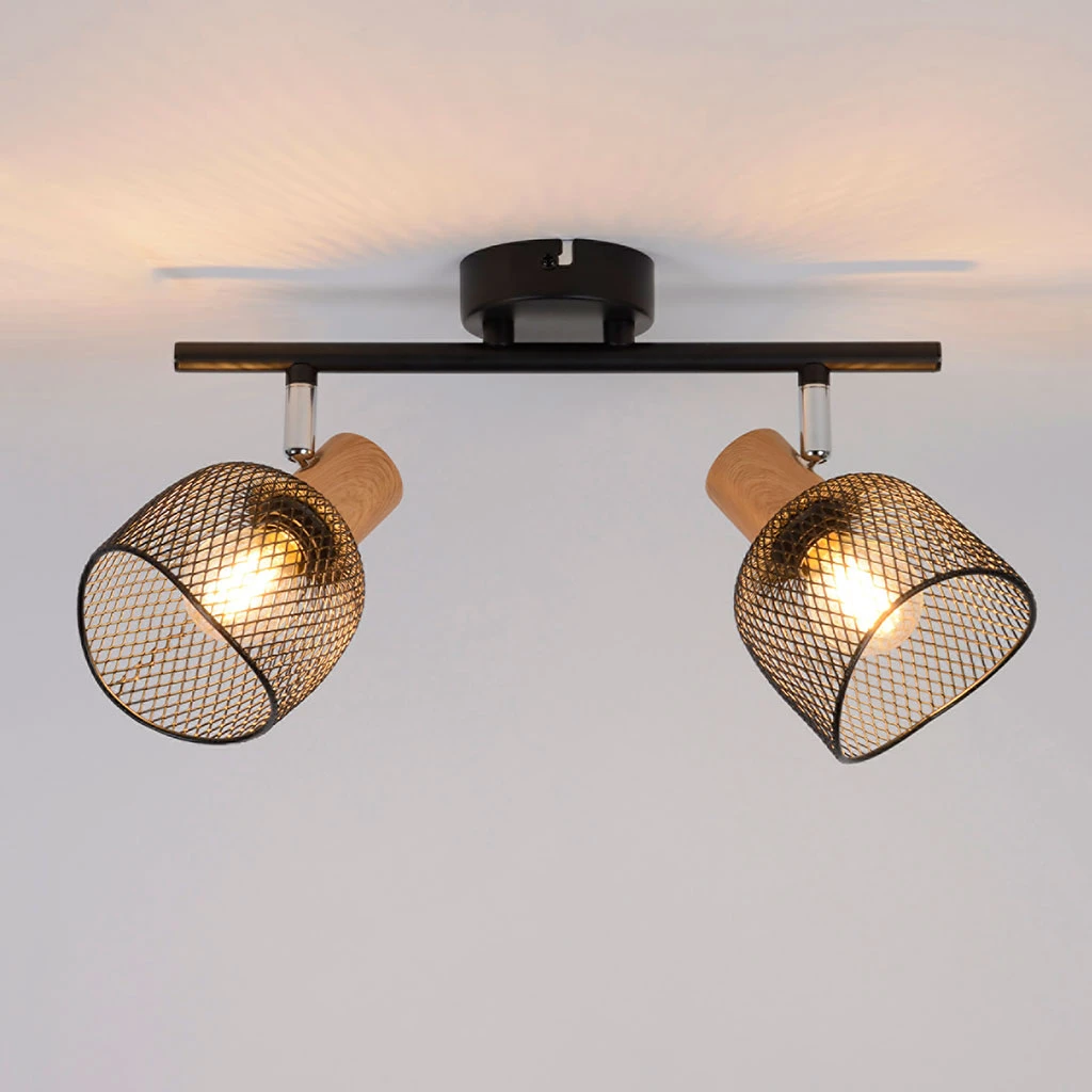 Corep Spot 2 Lumières En Métal L31.5cm Noir - Ottawa 4 Corep Spot 2 Lumières En Métal L31.5cm Noir - Ottawa – Image 2