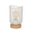 Corep Lampe En Métal H19.5cm Blanc - Ottawa