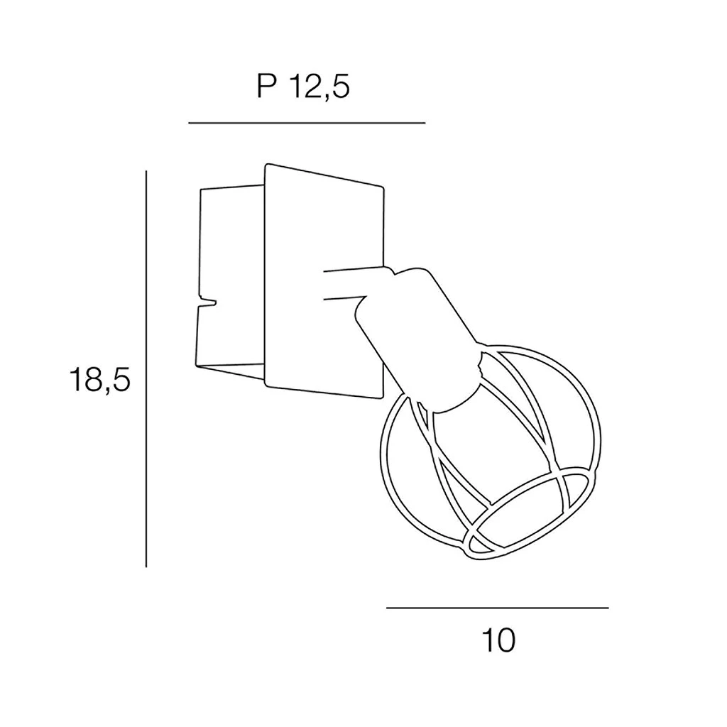 Corep Spot En Métal H18.5cm Noir - Owen 6 Corep Spot En Métal H18.5cm Noir - Owen – Image 4
