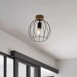 Corep Plafonnier En Métal D25cm Naturel - Owen -SEMA DESIGN Boutique 631615 FRN03 WEB