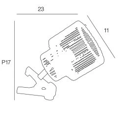 Corep Spot à Pince En Métal Et Cordelette H21cm Naturel - Cancun -SEMA DESIGN Boutique 631617 FRN04 WEB