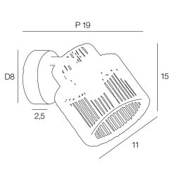 Corep Spot 1 Lumière En Métal Et Cordelette H15cm Naturel - Cancun -SEMA DESIGN Boutique 631618 FRN04 WEB