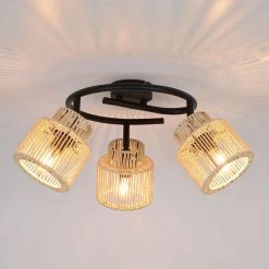 Corep Spot 3 Lumières En Métal Et Cordelette D47cm Naturel - Cancun 7 Corep Spot 3 Lumières En Métal Et Cordelette D47cm Naturel - Cancun -SEMA DESIGN Boutique 631620 FRN02 WEB