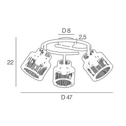 Corep Spot 3 Lumières En Métal Et Cordelette D47cm Naturel - Cancun 9 Corep Spot 3 Lumières En Métal Et Cordelette D47cm Naturel - Cancun -SEMA DESIGN Boutique 631620 FRN04 WEB