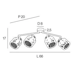 Corep Spot 4 Lumières En Métal Et Cordelette L66cm Naturel - Cancun 10 Corep Spot 4 Lumières En Métal Et Cordelette L66cm Naturel - Cancun -SEMA DESIGN Boutique 631621 FRN04 WEB