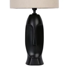 Opjet Lampe En Céramique H45.5cm Noir - Visage -SEMA DESIGN Boutique 631955 DET01 WEB