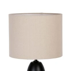 Opjet Lampe En Céramique H45.5cm Noir - Visage -SEMA DESIGN Boutique 631955 DET02 WEB