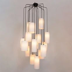 Market Set Suspension Grappe 16 Lumieres En Tissu Bouclette H204cm Blanc - Cosiness 11 Market Set Suspension Grappe 16 Lumieres En Tissu Bouclette H204cm Blanc - Cosiness -SEMA DESIGN Boutique 632111 FRN02 WEB