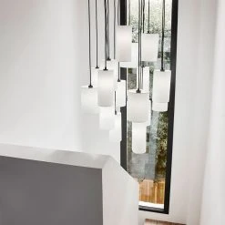 Market Set Suspension Grappe 16 Lumieres En Tissu Bouclette H204cm Blanc - Cosiness 13 Market Set Suspension Grappe 16 Lumieres En Tissu Bouclette H204cm Blanc - Cosiness -SEMA DESIGN Boutique 632111 FRN04 WEB