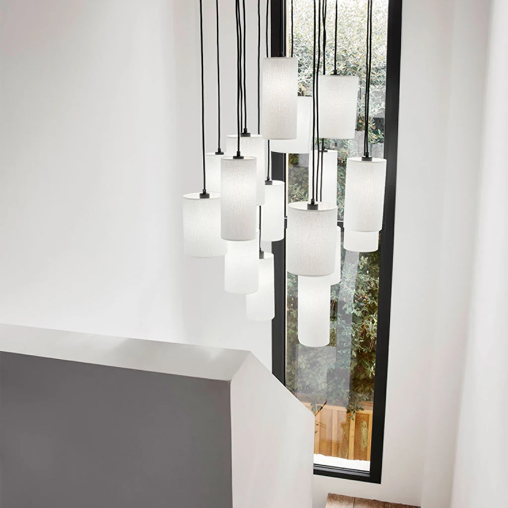 Market Set Suspension Grappe 16 Lumieres En Tissu Bouclette H204cm Blanc - Cosiness 7 Market Set Suspension Grappe 16 Lumieres En Tissu Bouclette H204cm Blanc - Cosiness – Image 5