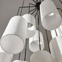 Market Set Suspension Grappe 16 Lumieres En Tissu Bouclette H204cm Blanc - Cosiness 15 Market Set Suspension Grappe 16 Lumieres En Tissu Bouclette H204cm Blanc - Cosiness -SEMA DESIGN Boutique 632111 FRN06 WEB