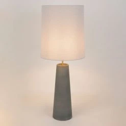 Market Set Lampe En Céramique Et Tissu H101cm Gris - Cosiness -SEMA DESIGN Boutique 632129 FRN02 WEB