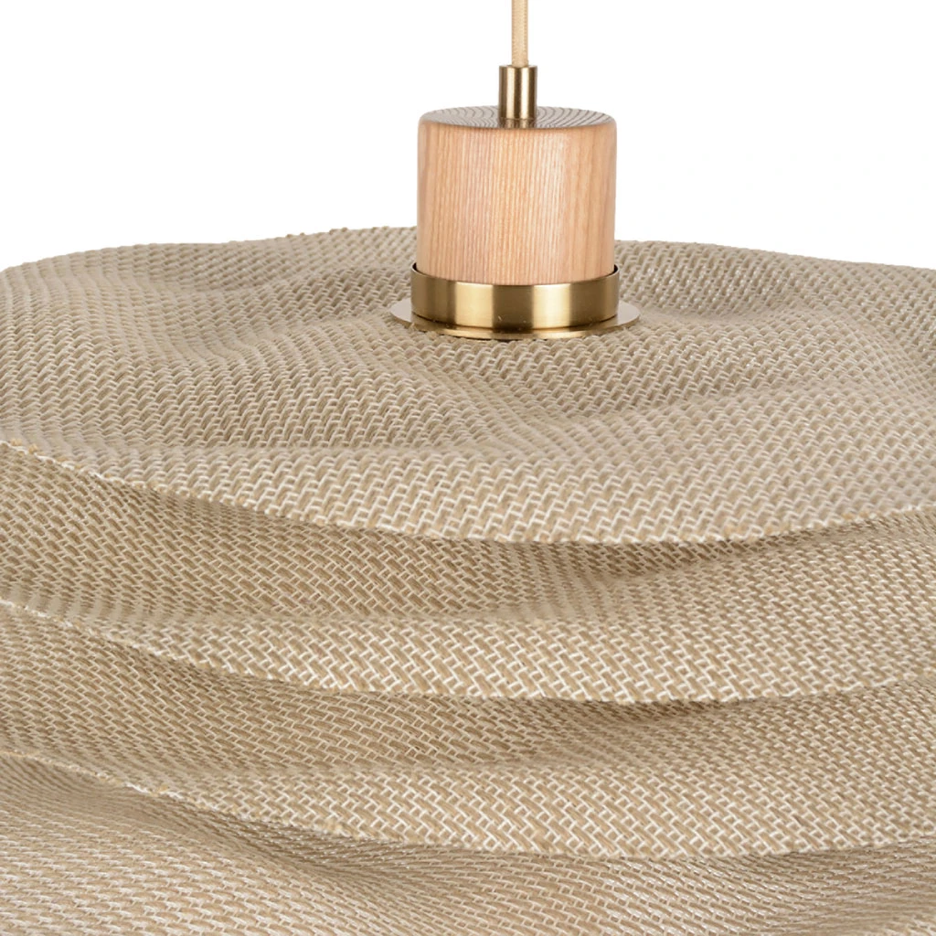 Market Set Suspension En Lin Variant® Et Chêne D48cm - Rivage 9 Market Set Suspension En Lin Variant® Et Chêne D48cm - Rivage – Image 7