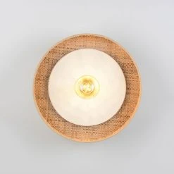 Market Set Applique En Tissu D40cm Naturel Et Blanc - Portinatx -SEMA DESIGN Boutique 632145 FRN02 WEB