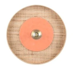 Market Set Applique En Tissu D50cm Naturel Et Terracotta - Portinatx