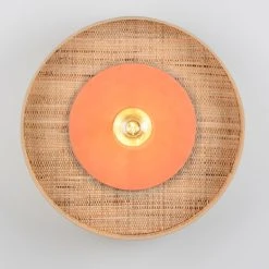 Market Set Applique En Tissu D50cm Naturel Et Terracotta - Portinatx -SEMA DESIGN Boutique 632146 FRN02 WEB