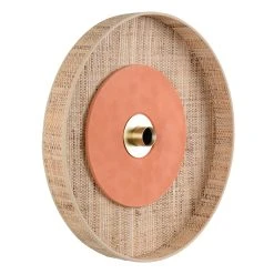 Market Set Applique En Tissu D50cm Naturel Et Terracotta - Portinatx -SEMA DESIGN Boutique 632146 FRN06 WEB