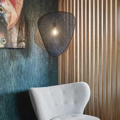 Market Set Suspension En Cannage Et Métal D44cm Noir - Screen -SEMA DESIGN Boutique 632151 FRN04 WEB