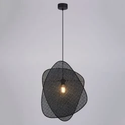 Market Set Suspension En Cannage Et Métal D44cm Noir - Screen -SEMA DESIGN Boutique 632151 FRN05 WEB