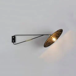 Market Set Applique Gatsby En Tissu Et Métal D50cm Kumo Noir - Gatsby -SEMA DESIGN Boutique 632160 FRN02 WEB