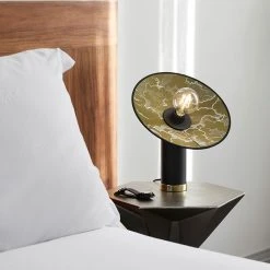 Market Set Lampe En Métal Et Tissu H37cm Kaki - Gatsby -SEMA DESIGN Boutique 632163 FRN04 WEB