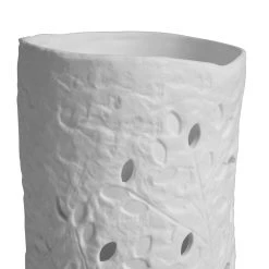 SEMA DESIGN Lampe En Porcelaine Martelée H27cm Blanc -liane -SEMA DESIGN Boutique 71151 DET01 WEB