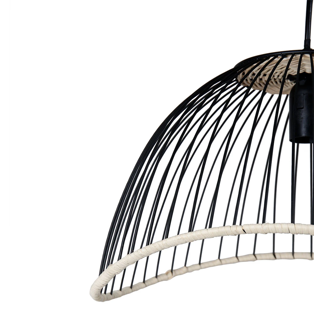SEMA DESIGN Suspension En Fer Et Rotin H35cm Noir - Filen 6 SEMA DESIGN Suspension En Fer Et Rotin H35cm Noir - Filen – Image 4