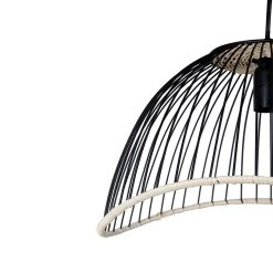 SEMA DESIGN Suspension En Fer Et Rotin H25cm Noir - Filen -SEMA DESIGN Boutique 72178 DET03 WEB