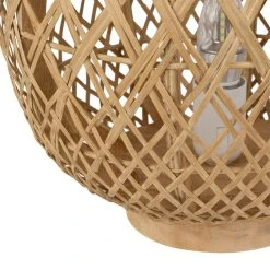 SEMA DESIGN Lampe Lanterne Cordey Naturel En Bambou, Fer -SEMA DESIGN Boutique 72993 DET02 WEB