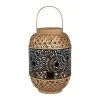 SEMA DESIGN Lampe Lanterne En Bambou Et Fer H36.5cm Noir Et Nature - Rosalie -SEMA DESIGN Boutique 73886 DEB WEB