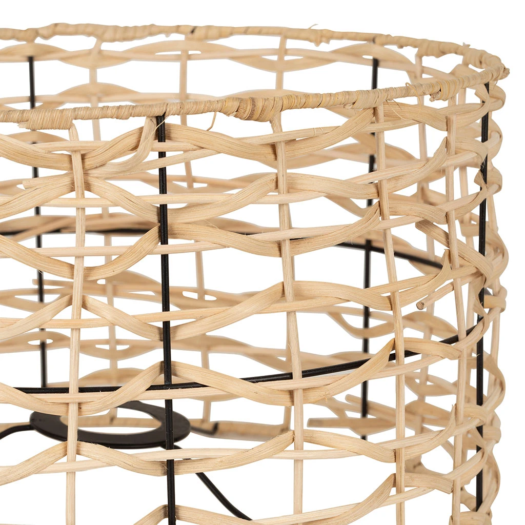 SEMA DESIGN Abat-jour En Rotin D32cm Naturel 4 SEMA DESIGN Abat-jour En Rotin D32cm Naturel – Image 2