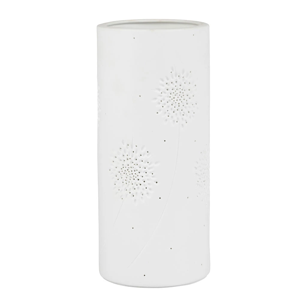 SEMA DESIGN Lampe Cylindre Vegetal Blanc D12cm 3 SEMA DESIGN Lampe Cylindre Vegetal Blanc D12cm