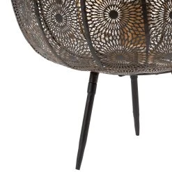 SEMA DESIGN Lampe Sur Pied En Fer H38.5cm Noir Et Doré - Rosalie -SEMA DESIGN Boutique 74334 DET02 WEB