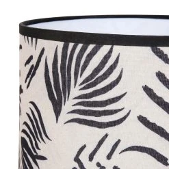 SEMA DESIGN Abat Jour En Lin D30cm Naturel Et Noir - Bronze -SEMA DESIGN Boutique 75281 DET02 WEB