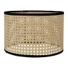 SEMA DESIGN Abat Jour En Canage D28cm Naturel Et Noir - Solor -SEMA DESIGN Boutique 75282 DEB WEB