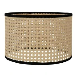 SEMA DESIGN Abat Jour En Canage D28cm Naturel Et Noir - Solor