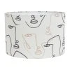 SEMA DESIGN Abat Jour En Tissu D30cm Visage Beige - Arty -SEMA DESIGN Boutique 75382 DEB WEB