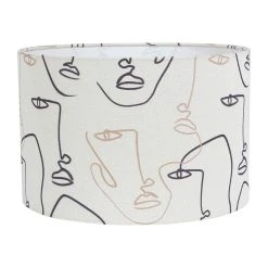 SEMA DESIGN Abat Jour En Tissu D30cm Visage Beige - Arty