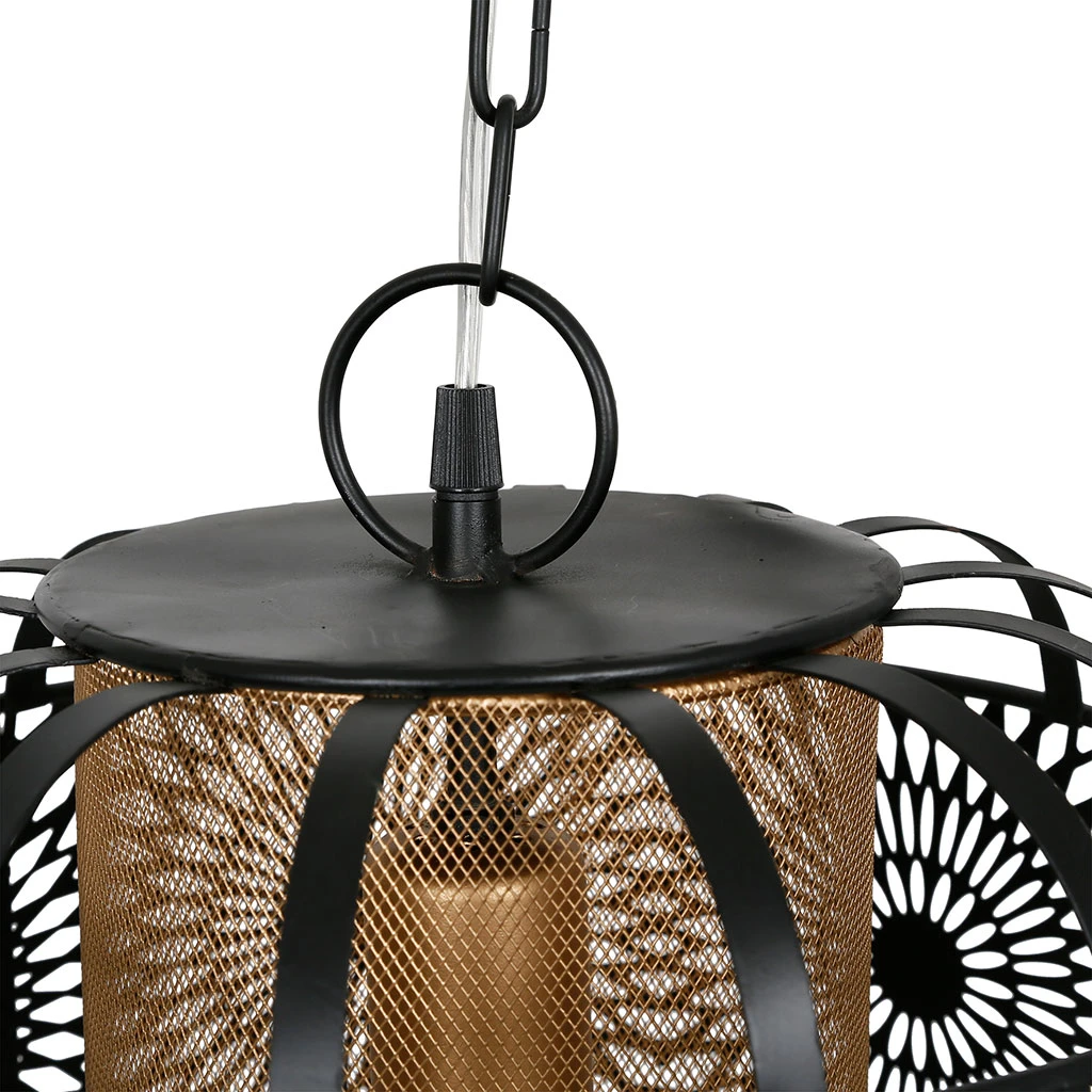 SEMA DESIGN Suspension En Fer D30.5cm Noir Et Doré - Rosalie 6 SEMA DESIGN Suspension En Fer D30.5cm Noir Et Doré - Rosalie – Image 4